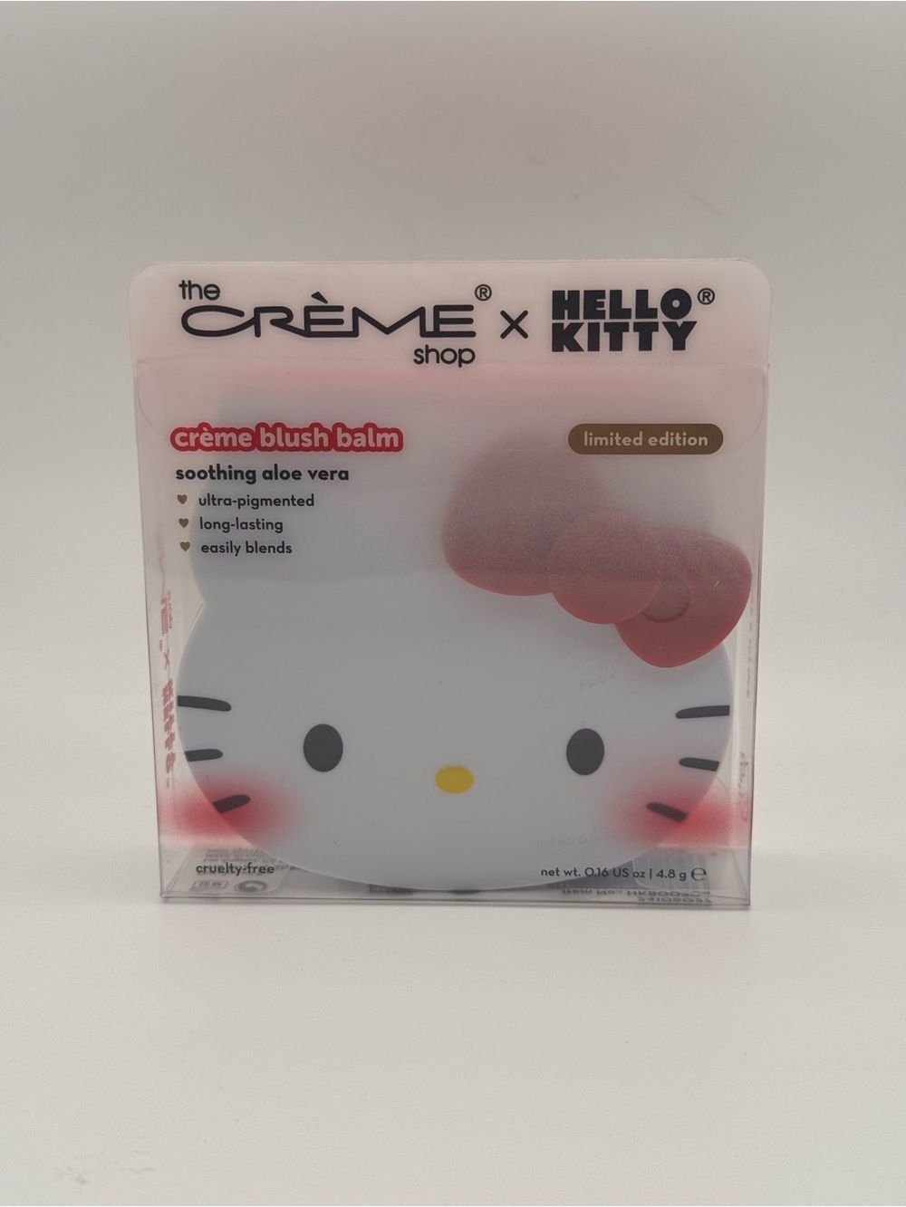 The Crème Shop X Hello Kitty Creme
Blush Peach Pouf Balm Limited
Edition NIB